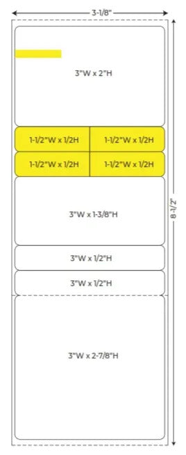Pharmacy Label #221 (4500 Labels/Case) - Custom Only