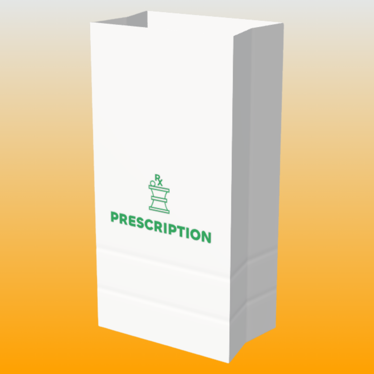 ApotheCarry FB-002 Paper Prescription Bags - 8" X 5.5" X 16" - 1000&500 Bags/case